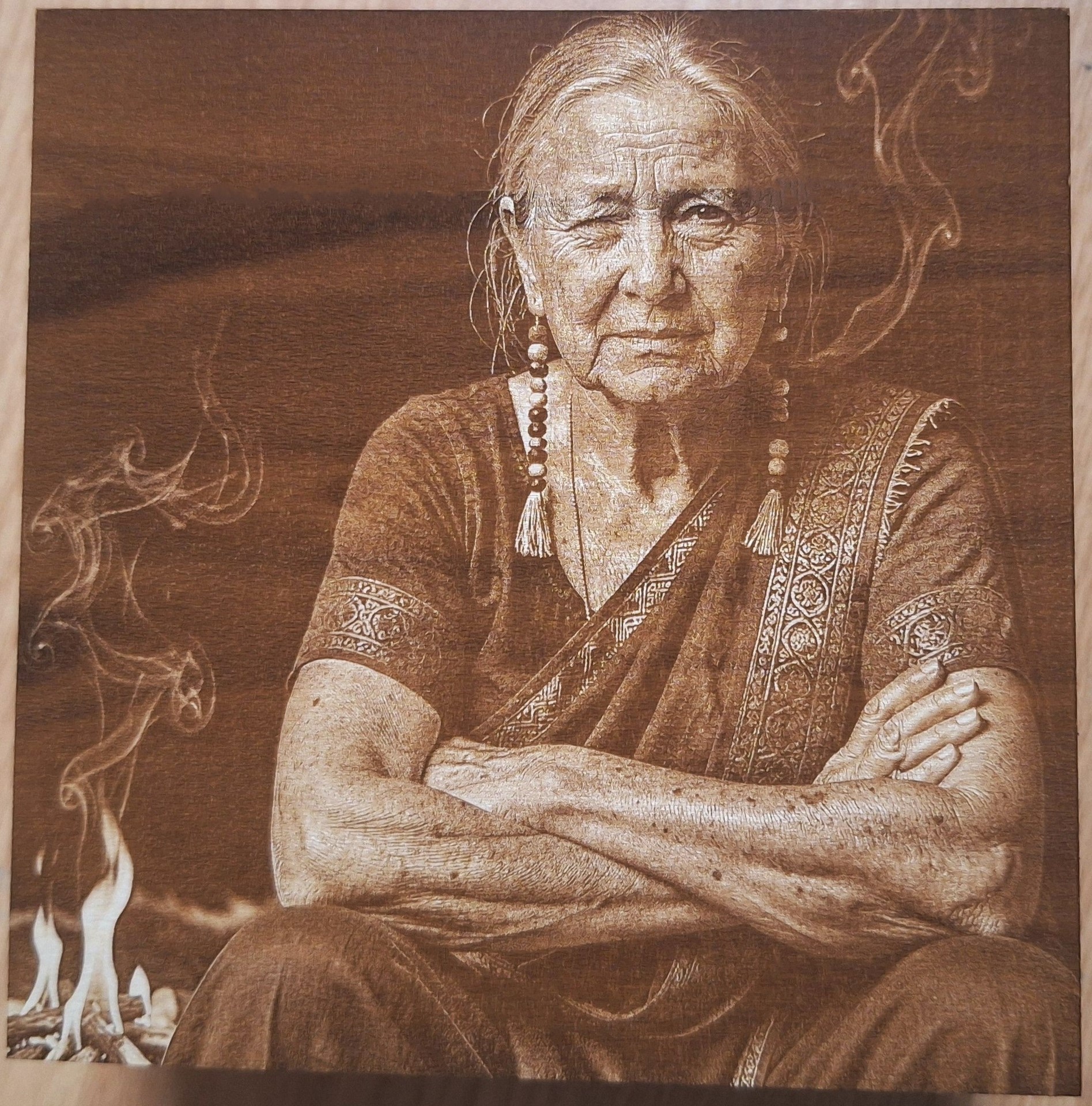 DithX Old Lady Engraving